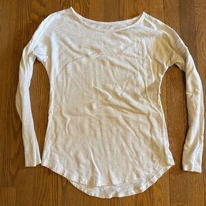 Women's Cream Long Sleeve Top